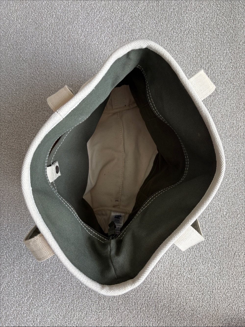 Lands’ End Medium Zip Top Tote - Picture 7 of 7